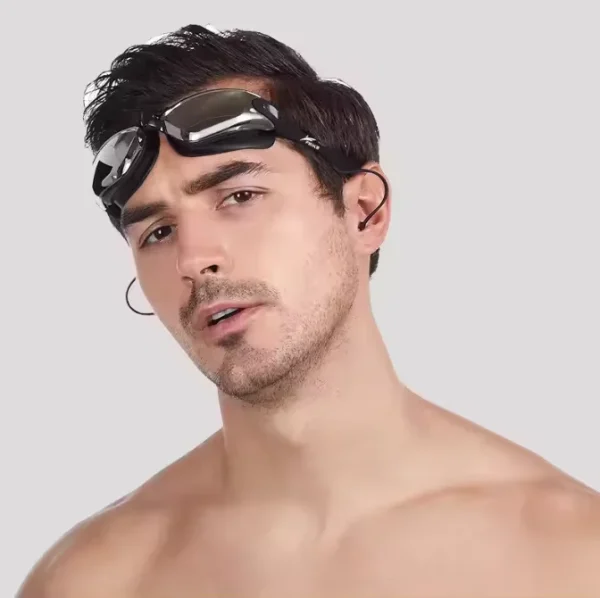 High Quality Anti-Fog Waterproof Swimming Goggles With Nose Cover PC Frame Eyewear for Sports UV Protection Goggles Swim - Image 2