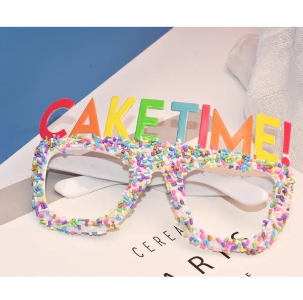 Happy Birthday Sun Glasses Cake Time Birthday Frame Glasses Funny Novelty Plastic Glasses Stylish Birthday Party Eyeglasses - Image 6