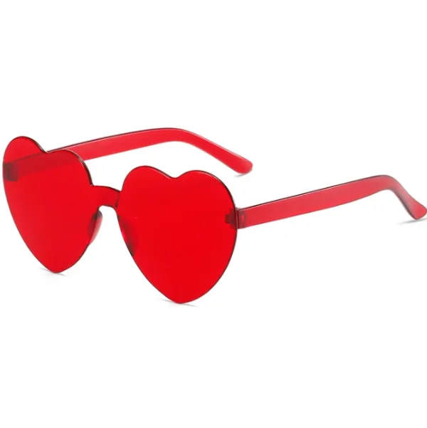 Kids Heart Sunglasses Heart Shaped Sunglasses Wholesale Red Sun Glasses Heart 2023 Candy Color Sunglasses Rimless - Image 6