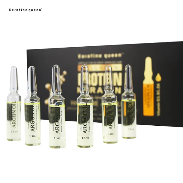 Vegan Hair Vitamin Ampoules Nourishing Hair Serum Oil for Dry and Damaged Hair