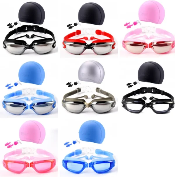 Swimming Glasses Adult Swim Goggles With Cap Gafas De Natacion No Leaking Anti Fog Unisex Adults Swimming Goggles - Image 5