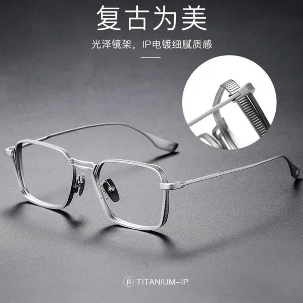 LMA DLX125 Metal Prescription Glasses Frame Reading Retro Vintage Anti Blue Light Alloy Luxury Eyeglasses Man High Quality - Image 3
