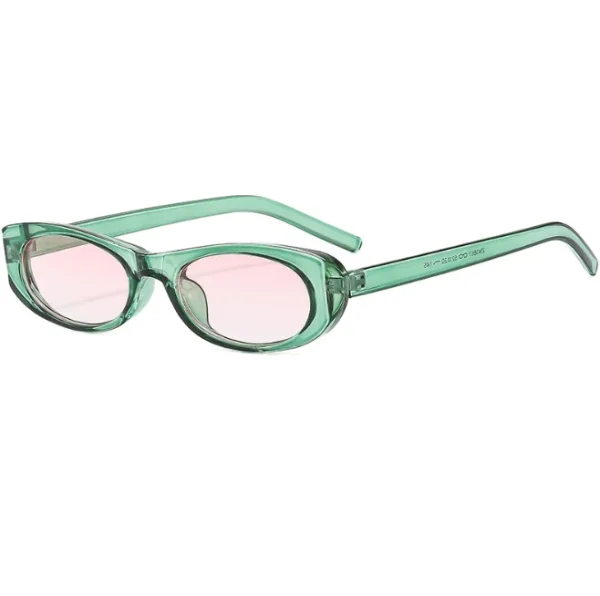 Vintage Retro Oval Sunglasses for Women Men Fashion Small 90s Cat Eye Sun Glasses UV400 Protection Thin Frame Eyewear - Image 6