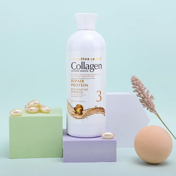 Wholesale Private Label Professional Salon 750ml Collagen Anti-dandruff Shampoo Hair Repairing Shampoo and Conditioner Set - Image 3