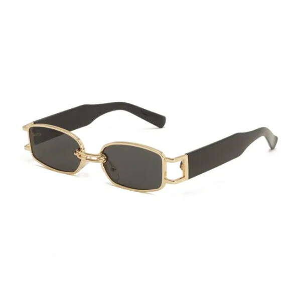 Retro Small Square Punk Sunglasses Men 2025 Rectangular Frame Shades Cool Hip Hop Sun Glasses for Women - Image 3