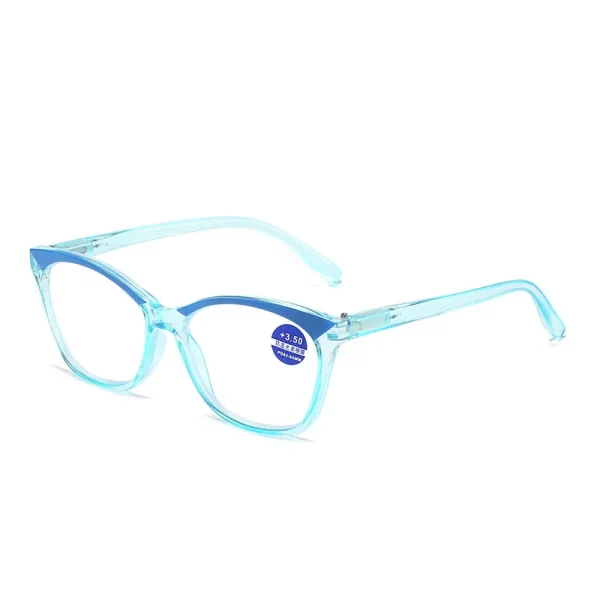 18233 New Fashion Transparent Frame Men Cat Eye Blue Light Blocking Reading Glasses Ins Presbyopic Lenses Women - Image 4