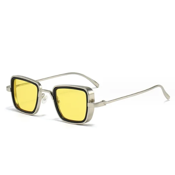 Custom Sunglasses Logo Vintage Design Steampunk Shades Man and Women  Classic Thick Metal Square Frame Sun Glasses - Image 5