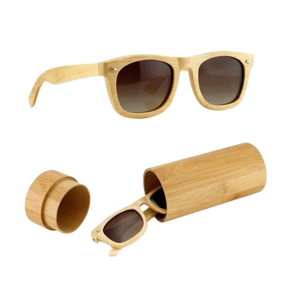 High Quality Retro Hot Mirror Wood Polarized Sunglasses Men Sunglasses 2023 Custom logo Polarized Bamboo Wooden Sunglasses - Image 4