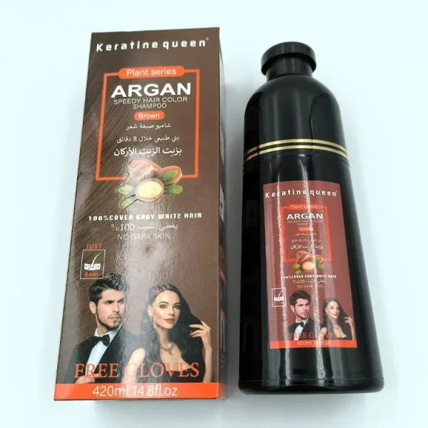 Factory Supply Organic Hair Dye Shampoo Cover Gray White Private Label Hair Dye - Image 5