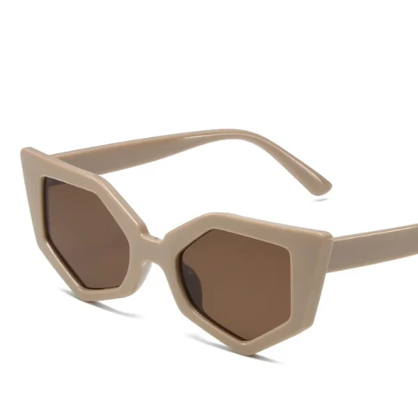 Retro Irregular Sunglasses Polygon Cat Eye Sun Glasses Women Shades UV400 Protection Custom Logo Eyewear - Image 5