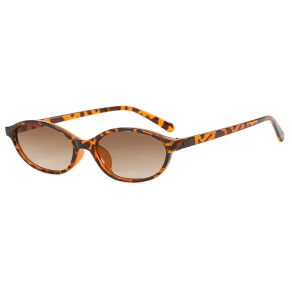 Narrow Frame Oval Sunglasses for Women Trendy Small Vintage Sun Glasses UV Protection Custom Logo Fashion Eyewear - Image 4