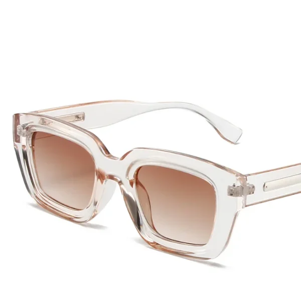 High Quality Women Square Sunglasses Fashion Trendy Shades Female High Quality Rectangle Metal Hinge Eyewear UV400 - Image 5