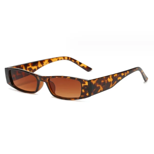 Small Rectangle Sunglasses Retro Narrow Frame Sunglasses UV400 Sun Glasses Vintage Square Eyewear - Image 6