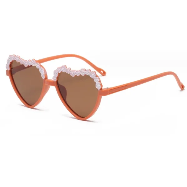 Heart Shape Children Sunglasses Uv400 Kid Sunglasses Cute Flower Sunglasses for Baby Custom logo 2024 - Image 5