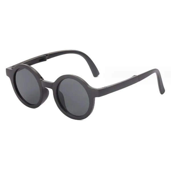 Fashion Children's Sunglasses Custom logo Cute Circle Frame Sun Glasses Frosted Round Frame Cute Sunglasses for Kids - Image 5