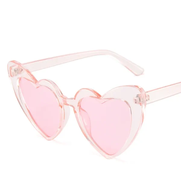 Heart Shaped Sunglasses for Women 2024 Fashion Love Heart Sun Glasses UV400 Eyewear Custom Logo Shades - Image 3