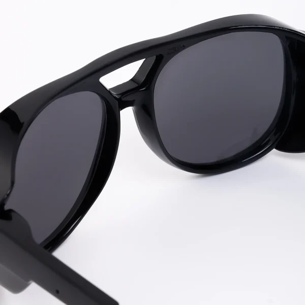 LMA 3415 Classic Black Shades Sports Eyewear ANSI Z87+ Custom Logo Men Women UV400 High Quality Side Shield Safety Sunglasses - Image 4