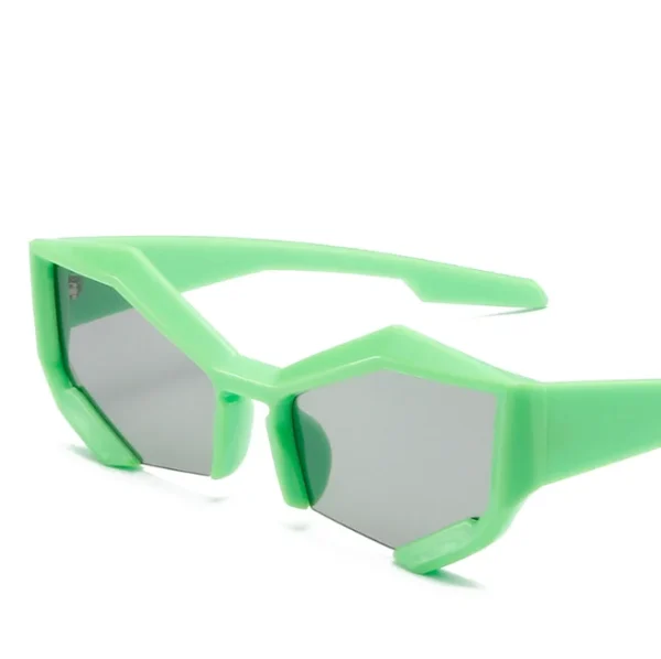 Cool Futuristic Y2K Sunglasses for Men Women Sports Sun Glasses Wrap Around Shield Cat Eye Punk Eyewear - Image 6