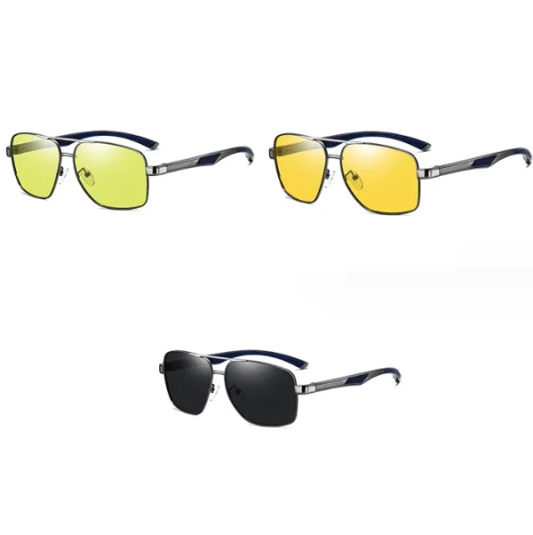 Photochromic Lens Finishing Polarized Sunglasses Driving Mirror Lens Male Night Vision Sun Glasses Outdoor Sports Eyewear - Image 3