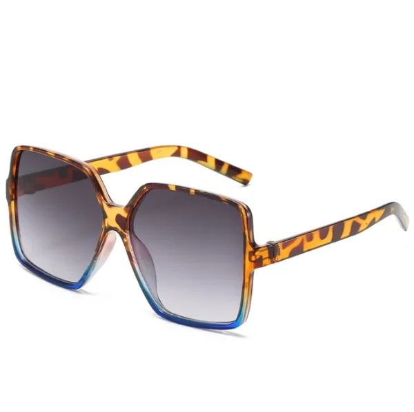 Square Trend Men and Women Large Frame Sunglasses Oversized Rectangle Sun Glasses Fashion Vintage Eyewear - Image 3