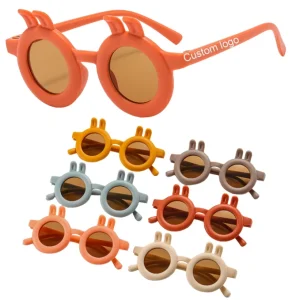 2024 New Arrivals Cartoon Kids Sunglasses Rabbit Sun Glasses Custom logo Shades Cute Sunglasses for Children