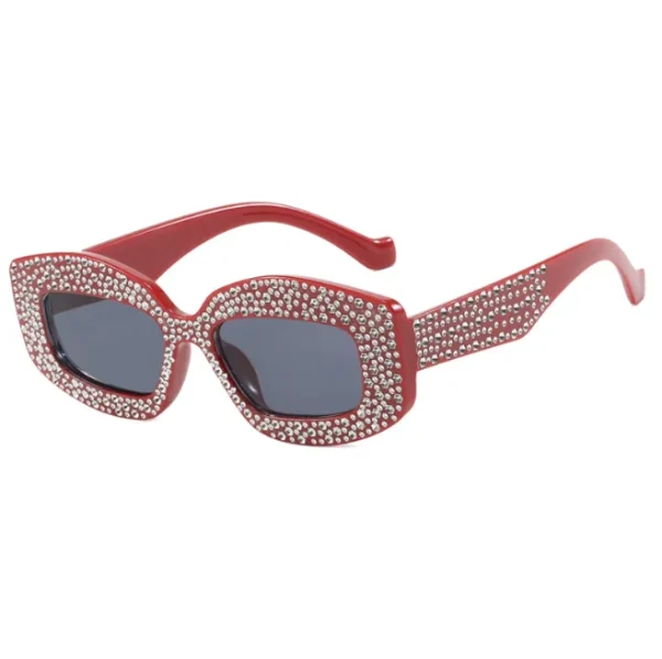 2025 New Polygonal Sunglasses Women Small Decorative Plastic Rhinestone Sun Glasses Fashion Eyewear UV400 - Image 2