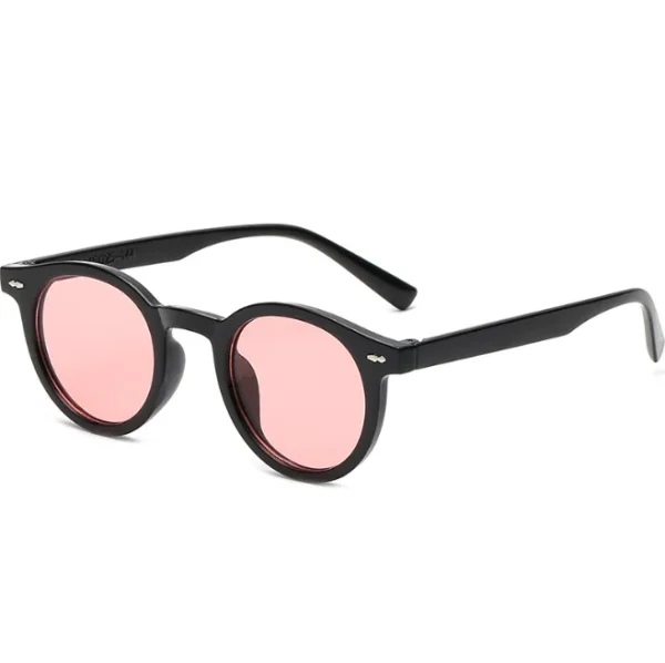 New Design Fashion Sunglasses Men Women Driving Round Pink Sun Glasses Custom Logo Vintage Sunglasses - Image 2