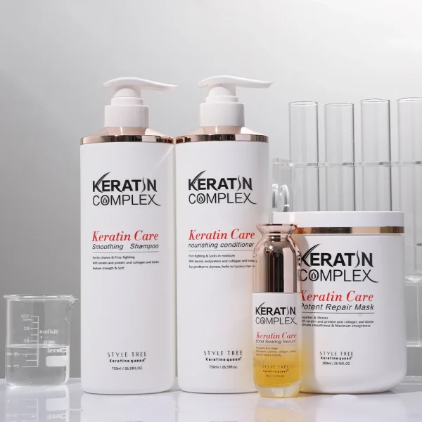 Factory Price Biotin Keratin Hair Care Set Volumizing Keratin Complex Shampoo for Thickening Hair - Image 2