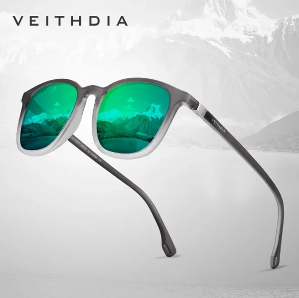 VEITHDIA Men Sunglasses Retro Polarized Sun Glasses Vintage Eyewear Male Driving Sunglasses for Women V7520