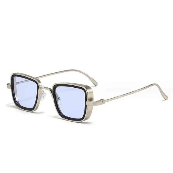 Custom Sunglasses Logo Vintage Design Steampunk Shades Man and Women  Classic Thick Metal Square Frame Sun Glasses - Image 6