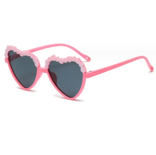 Heart Shape Children Sunglasses Uv400 Kid Sunglasses Cute Flower Sunglasses for Baby Custom logo 2024 - Image 4