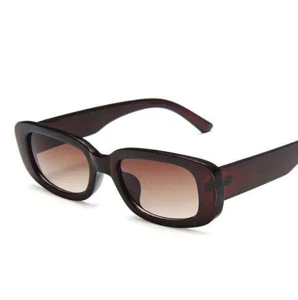 Custom Rectangle Sunglasses for Women Retro 90's Vintage Fashion Narrow Square Frame UV400 Protection Gafas De Moda - Image 5