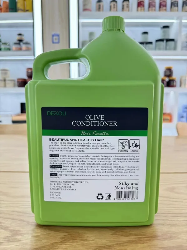 Dexou Range Olive Hair Complete Set African Hair Shampoo Silky Nourishing 5000ml Gallon Olive Oil Shampoo for Curl Hair - Image 6