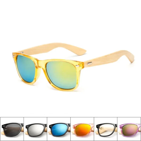 Newest PC Bamboo Women Sun Glasses Unisex Eco Friendly Custom logo Shades Bamboo Wooden Sunglasses for Men - Image 4