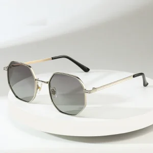 Retro Hexagon Small Metal Frame Polarized Sunglasses Women Men Vintage Driving Glasses Fashion Eyewear Lentes De Sol UV400