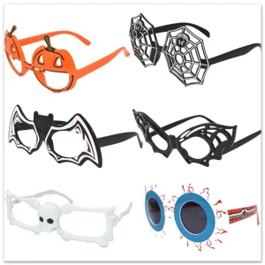 2025 Halloween Glasses Bat Pumpkin Web Skeleton Funny Glasses Cosplay Eyewear Costume Prop Party Decoration