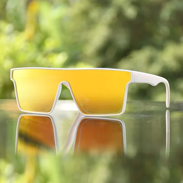 LMA Brand Designer Oversized Square Shades Custom Logo Rectangle Cycling Flat Top MirrorPolarized Sunglasses Men Fishing - Image 3