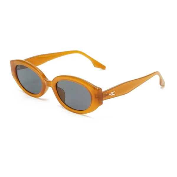 Retro Oval Sunglasses for Women 90s Fashion Sun Glasses Trendy Oval Shades UV400 Protection Eyewear - Image 3