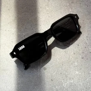 LMA 8106 High Quality Brand Square Vintage Shades Custom Logo UV400 Blue Gradient Lens Men Women Popular CP Metal Sunglasses