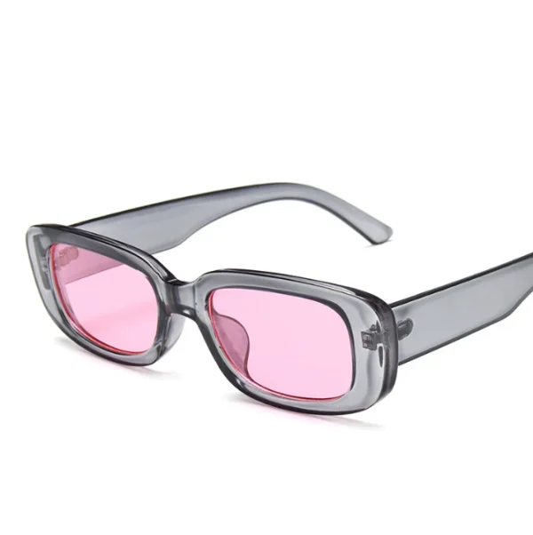 Retro Rectangle Sunglasses High Fashion Sunglasses Newest 2023 Small Square Frame Unisex Sunglasses Metal Hinge - Image 4