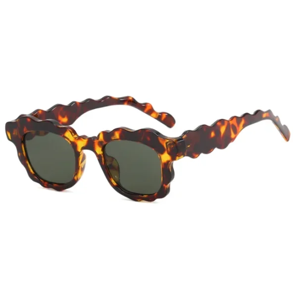 2025 New Fashion Square Sunglasses Women Men Wave Frame Sun Glasses Vintage Trending Eyewear UV400 - Image 6