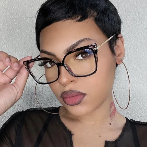 LMA 95811 Women Optical Spectacles Eyeglass INS Latest Model Computer Fashion Blue Light Blocking TR90 Glasses Frame 2024 - Image 2