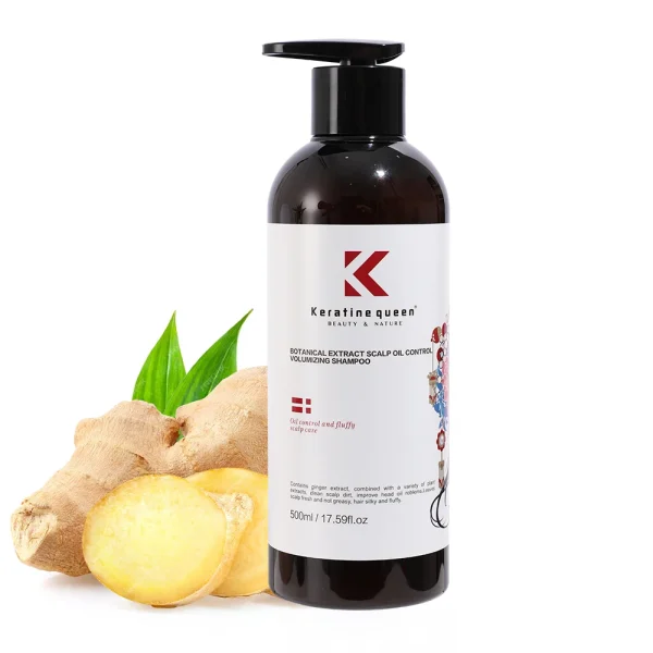 Private Label Organic Fast-Growing Ginger Shampoo Vegan Ingredient Anti-Hair Loss Formula Moisturizing Shampoo - Image 3