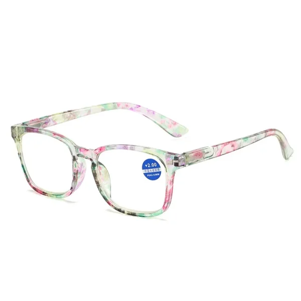 2023 New Arrival Fashion Printing Flower Custom Logo UV400 Cheap Optical Frames Anti Blue Light Reading Glasses - Image 4