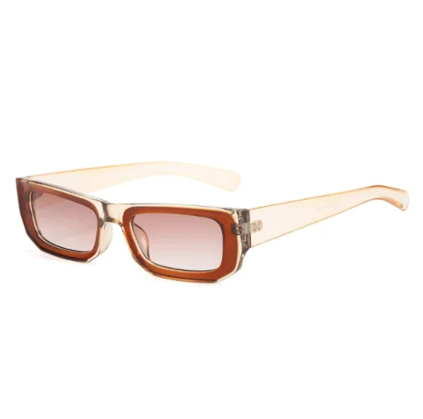 Fashion Small Rectangle Sunglasses Women Gradient Lens Glasses Shades UV400 Vintage Punk Men Leopard Eyewear - Image 5