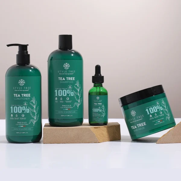 New Arrival 100% Natural Tea Tree Oil Hair Care Set Tea Tree Anti Dandruff Shampoo Private Label - Image 2