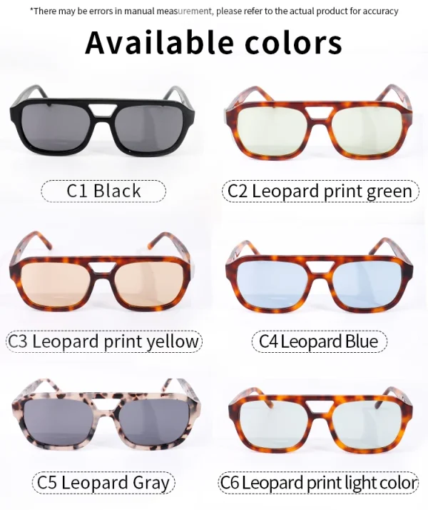 LMA 2407 Hot Selling Classic Designer Acetate Women Retro Custom Polarized Small Square Shades UV400 Man Sunglasses 2025 - Image 6