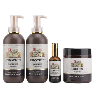 OEM Natural Hair Care Set Hair Shampoo Brands Silk Smoothing Protein Brazilian Shampoo and Conditioner