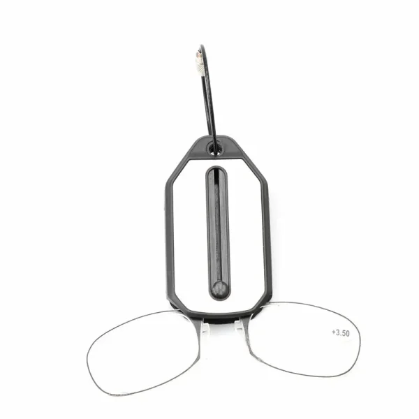 LMA 6130 New Fashion Nose Clip Reading Glasses Lightweight TR90 Convenient Personalized Retro Personality Mini Eyewear 2024 - Image 5