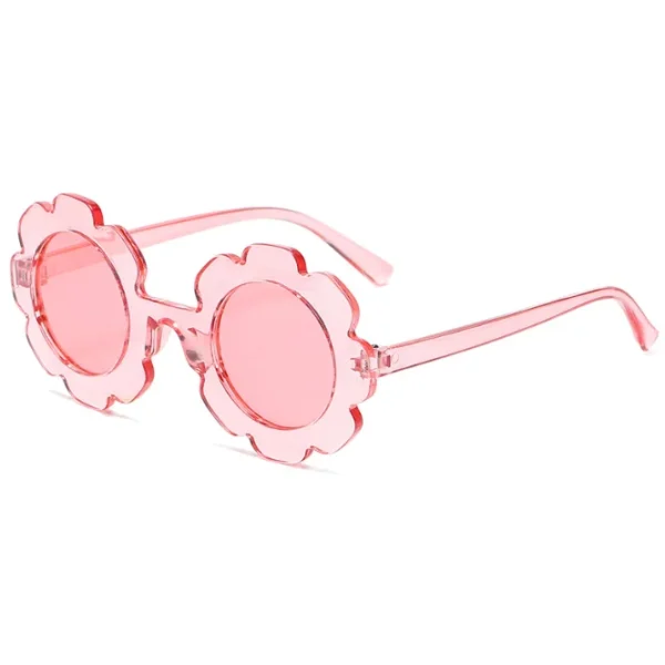 Round Flower Sunglasses Girls Flower Glasses Cute Outdoor Beach Eyewear for Kids Children Sunglasses Bulk Custom Logo - Image 6